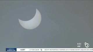 San Diegans watch the solar eclipse at Fleet Science Center