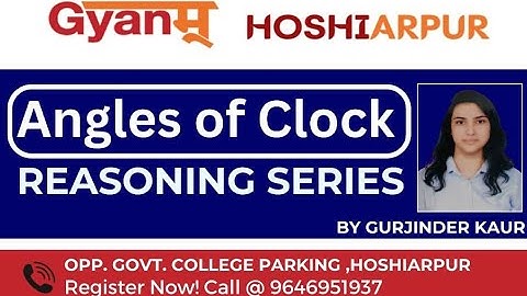 Reasoning - Clocks Trick(Angles of Clock)