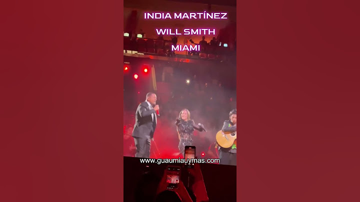 INDIA MARTÍNEZ y  Will Smith en Premio Lo Nuestro de Miami #IndiaMartínez #WillSmith #FirstLove