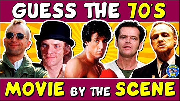 Guess the "70s MOVIES BY THE SCENE" QUIZ! 🎬 | CHALLENGE/ TRIVIA