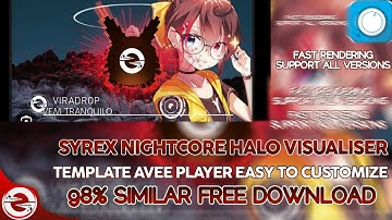 FAST RENDERING HALO VISUALISER TEMPLATE AVEE PLAYER EASY TO CUSTOMIZE 90% SIMILAR 