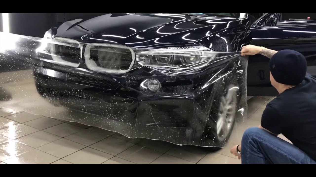 BMW X6 Полная оклейка в защитную пленку Hexis Bodyfence - YouTube