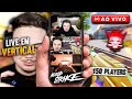 🔴(LIVE EM VERTICAL)VOU COLOCAR 150 PLAYERS no NOVO MAPA do BLOOD STRIKE