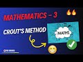 Crouts Method | Mathematics 3 Complete Course for Engineering Exam | True Engineer