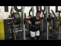 185kg 4x6 squat  aj morris