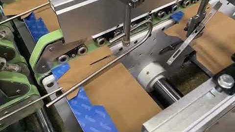 Rolam GS Automatic Folder Gluer Bottom Lock Movement Video