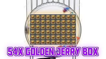 OPEN Golden Jerry Box*54 (90M worth) | Hypixel Skyblock