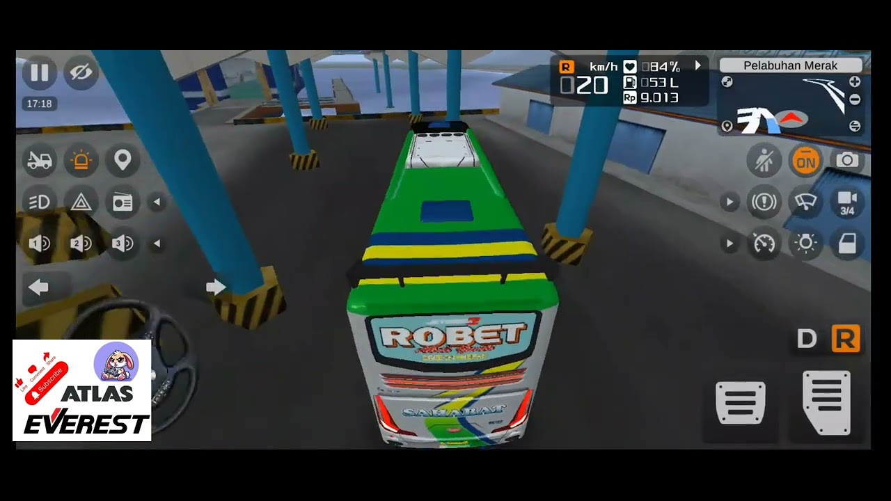 BUS PARIWISATA ROBERT CIREBON-MERAK 