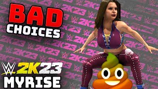 BAD CHOICES! WWE 2K23 MyRise EP 2