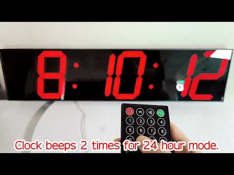 CHKOSDA Digital Wall Clock(12/24 hour mode )