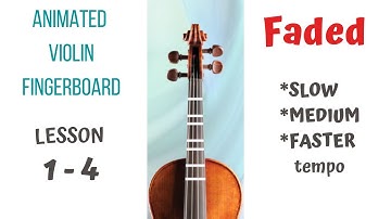 😇 🌞 👒 𝓕𝓐𝓓𝓔𝓓 by Alan Walker/𝐃é𝐥𝐚𝐯é #Paris2024💞 Slow, Medium, Faster. Live Violin FB. LESSON 1