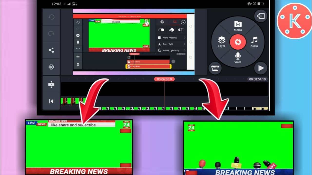 Add News Frame on News Videos//How to edit news video - YouTube