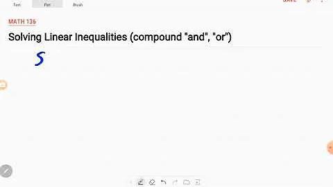 Solving Linear Inequalities Math 136