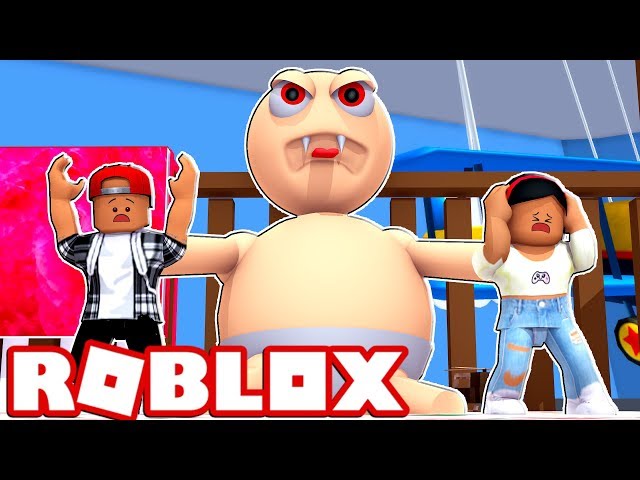 evil babies roblox escape the daycare obby marielitai gaming