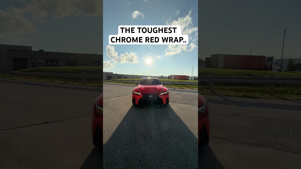 Lexus Wrapped In Chrome Red Vinyl..😳 