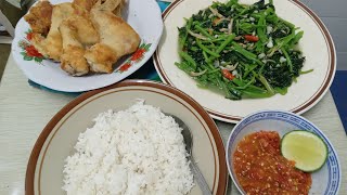 Sayur Bayam Tumis Ikan Bilis by MENU KU