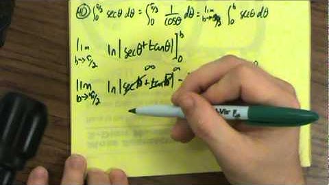 8.8: Improper integrals (sample problems3)