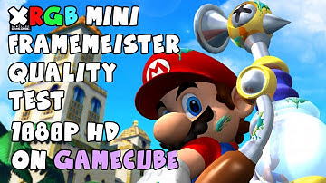 Super Mario Sunshine 1080p 60fps on Original Gamecube XRGB Mini Framemeister w/ Scanlines