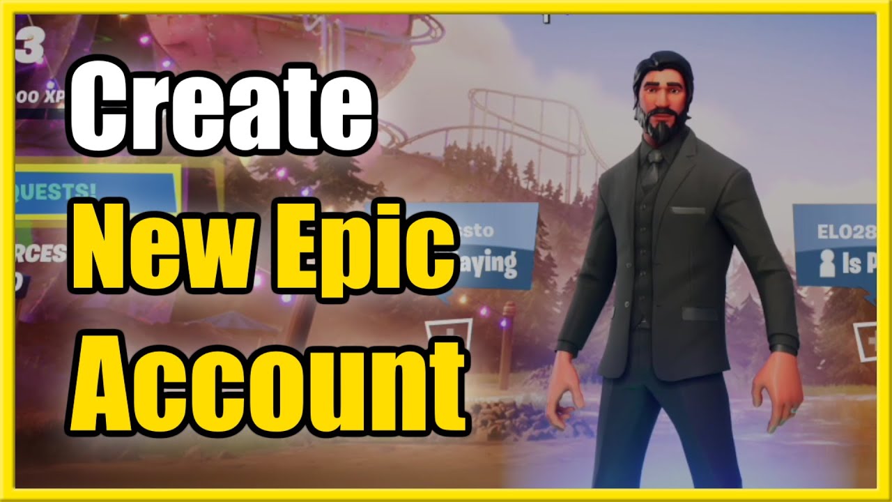 How to CREATE AN EPIC GAMES ACCOUNT (EASY METHOD) 