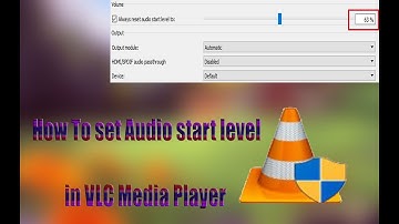 How to change default volume of vlc player on startup