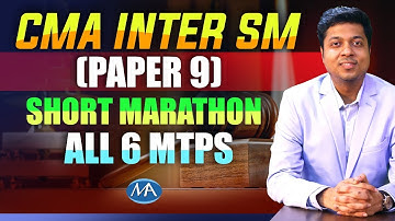 CMA Inter Strategic Management Marathon | CMA Inter Strategic Management Revision
