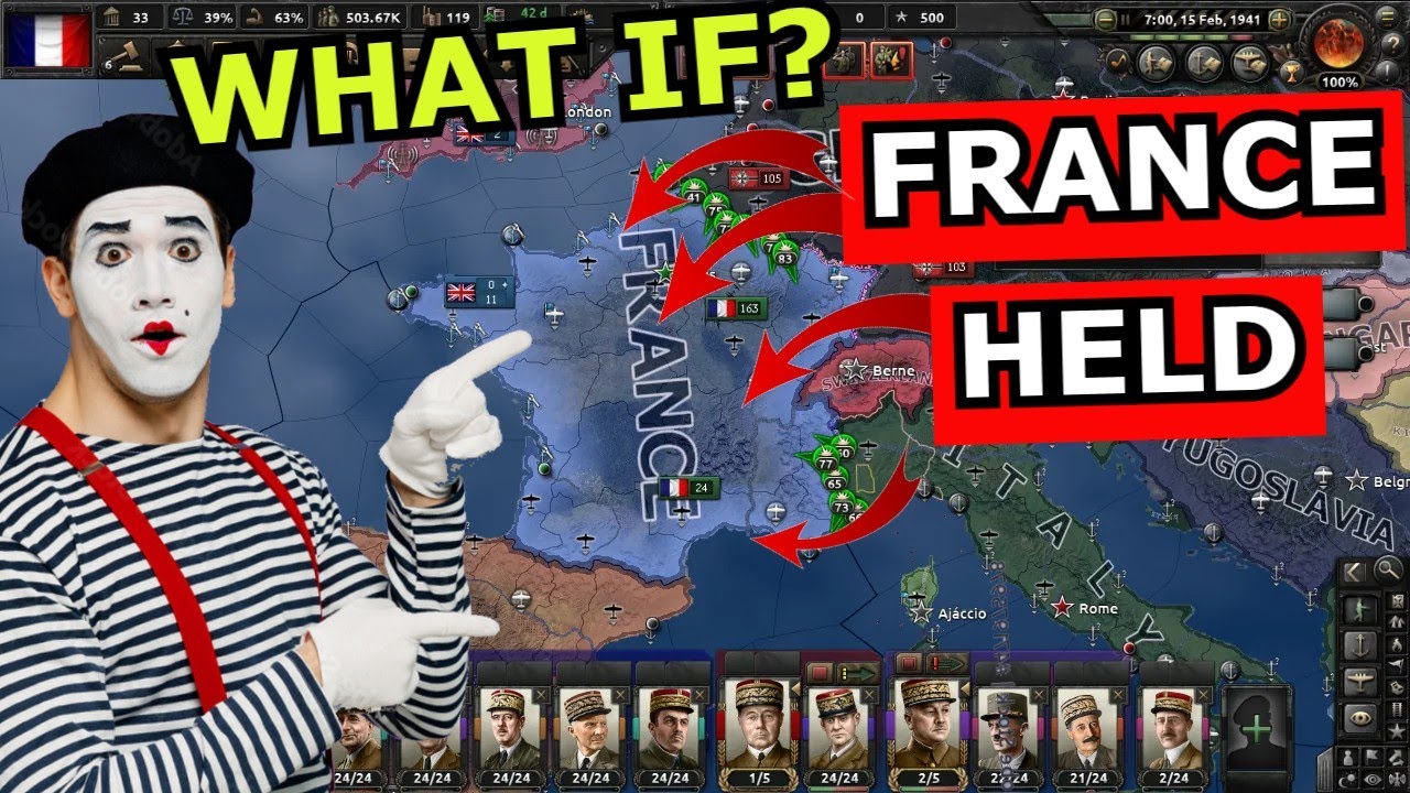 Hoi4 Что, если бы Франция ОСТАНОВИЛА немецкий блиц