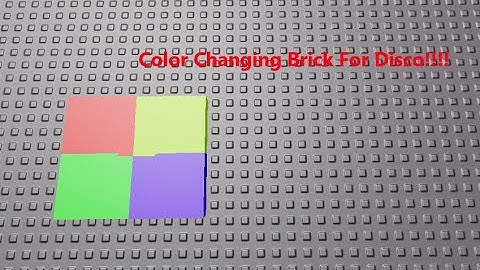 Roblox Studio Tutorial:Color Changing Part/Brick