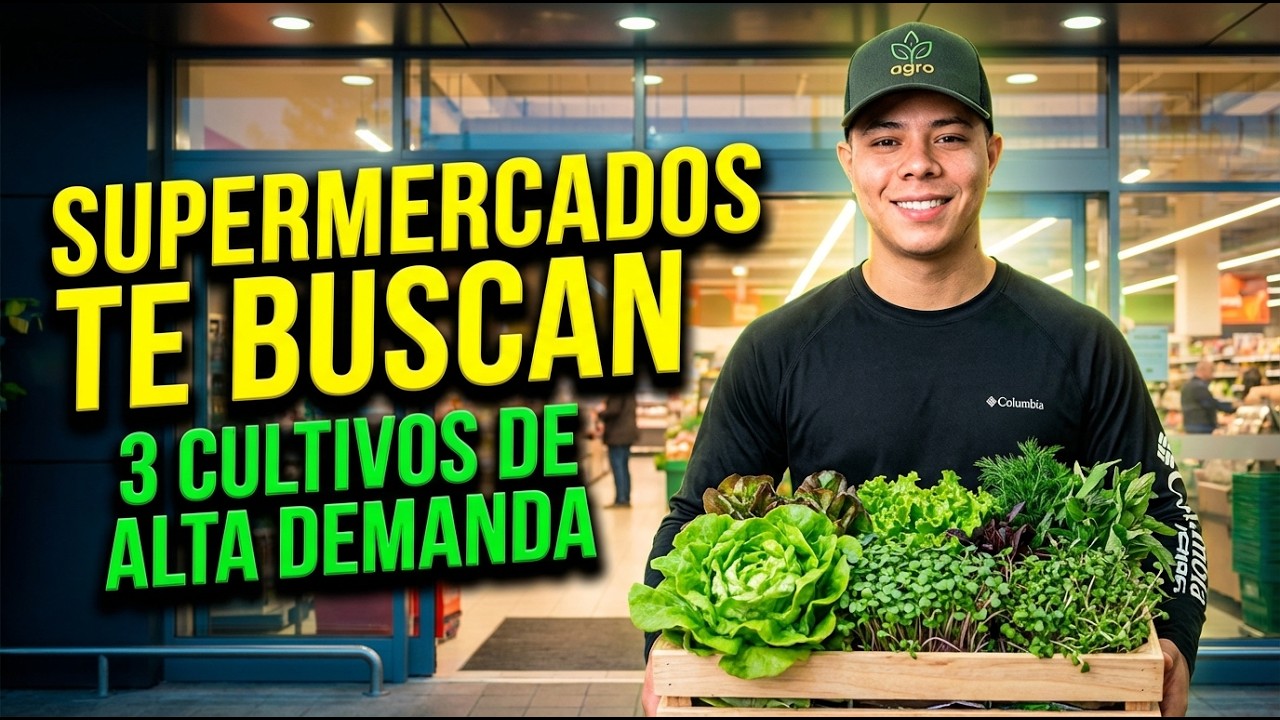 3 Cultivos que los Supermercados Están Buscando (Alta Demanda 2026)