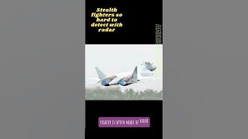 Why are stealth fighters so hard to detect with radar? #stealthfighter #f22 #su57 #b2spirit #f35