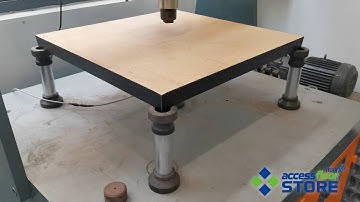 Huiya Linoleum Chipboard Raised Floor 800lbs CISCA Load Standard Test | AccessFloorStore.Com