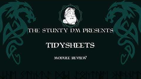 Foundry VTT - Module Review - Tidysheets