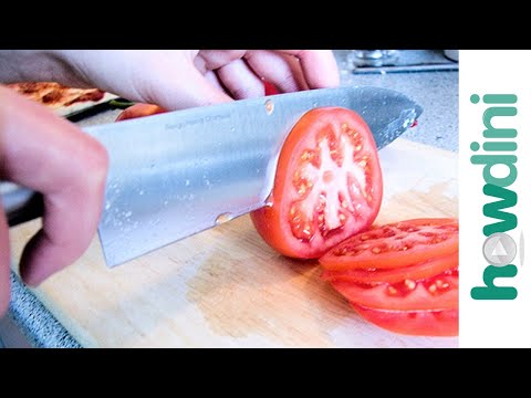 How to slice a tomato