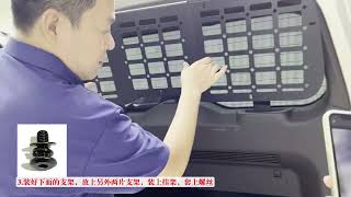 How to install the tailgate window molle panel for Tank 500