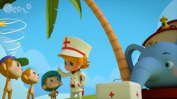 Cinco Monitos Saltando en la Cama - Cancion de numeros - Ololo Bebe