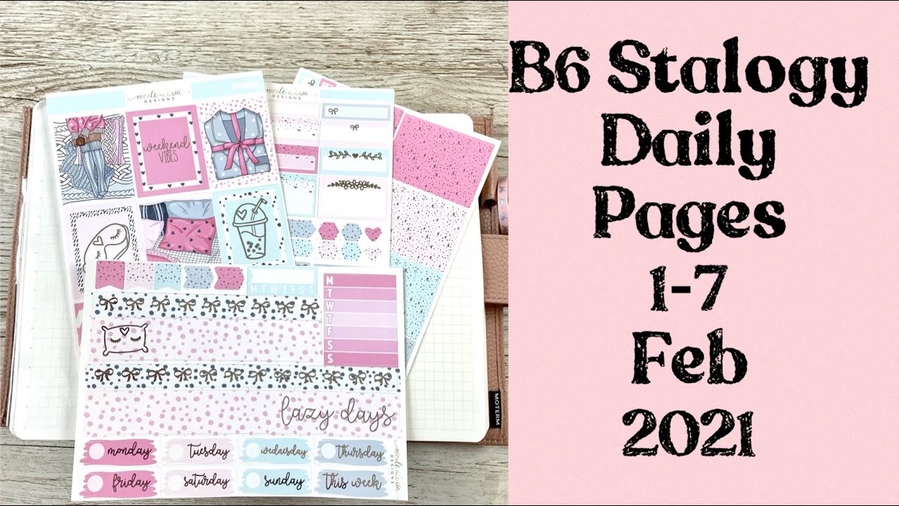 B6 Stalogy || plan with me weekly pages || 1-7 Mar 2021 - YouTube