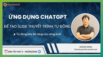 Hướng dẫn dùng ChatGPT để tạo slide thuyết trình tự động