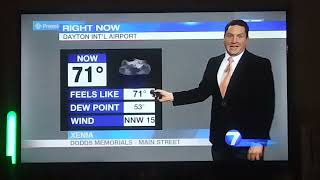 Robert Gauthreaux weather update for Dayton,Ohio whio t.v.