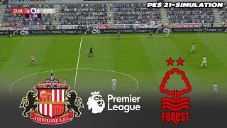 Sunderland vs Nottingham Forest | Premier League | PES 2021 Simulation