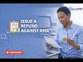 Issue a refund against RMA