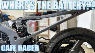 HOW TO HIDE YOUR BATTERY AND WIRES ON A CAFE RACER