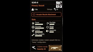 State of Decay 2 Assault Review SCAR-H 8 lbs. 7.62 Caliber. 20 Round Capacity 21 Live screenshot 5