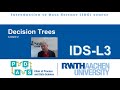 Lecture 3: Decision trees - Introduction to Data Science (IDS) #datascience