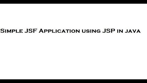 Simple JSF Application using JSP in java netbeans tool ?