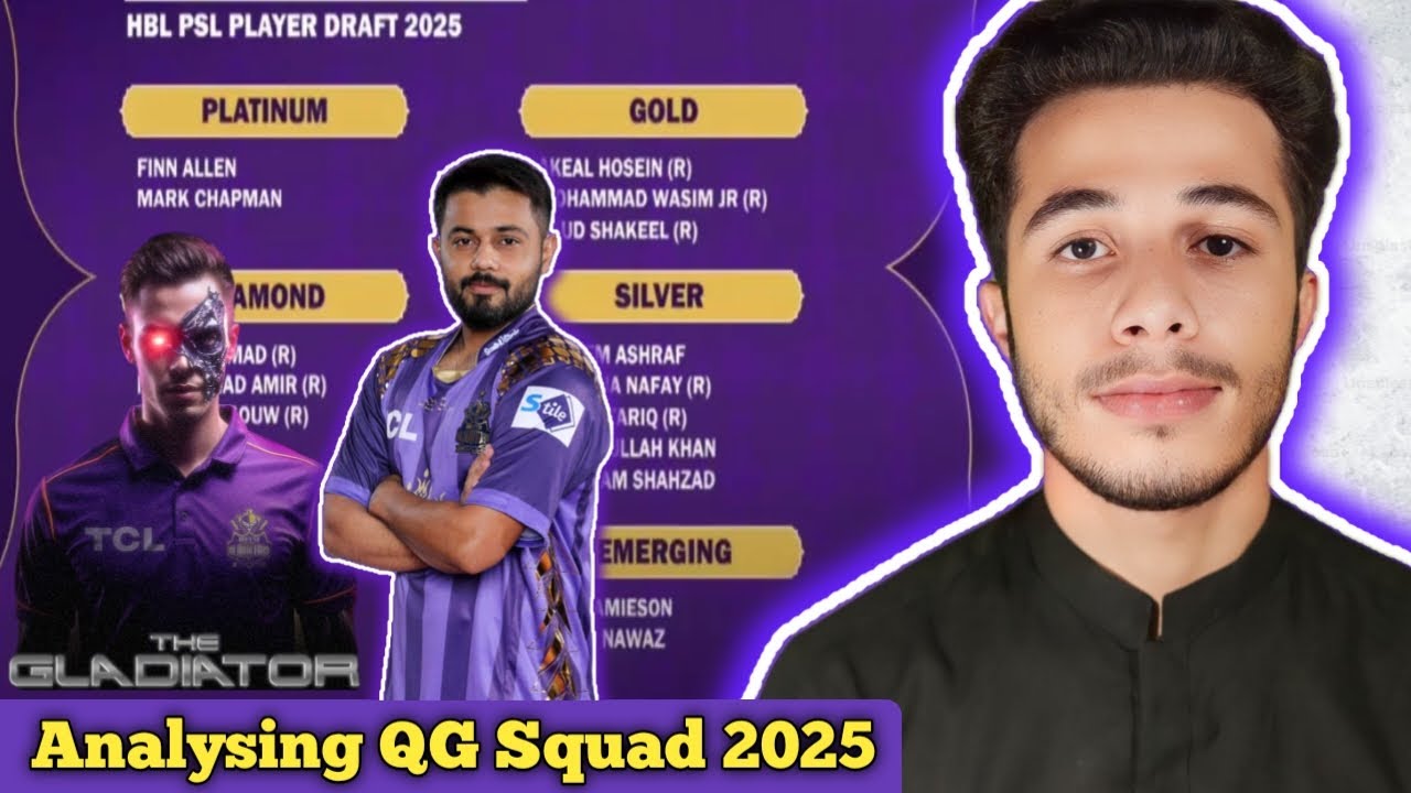 PSL 2025 | Analysing Quetta Gladiators Squad for PSL 10 | Quetta ...