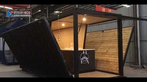 Hysun turn-key container bar,  beach bar house, kitchen, snack bar,
