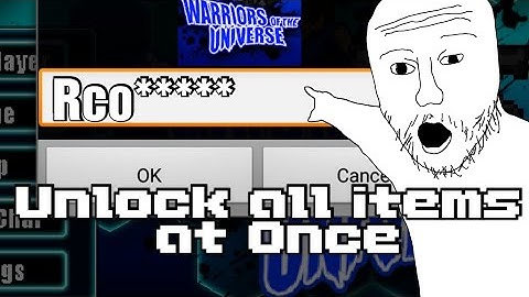 Unlock all items Update | Warriors of the universe