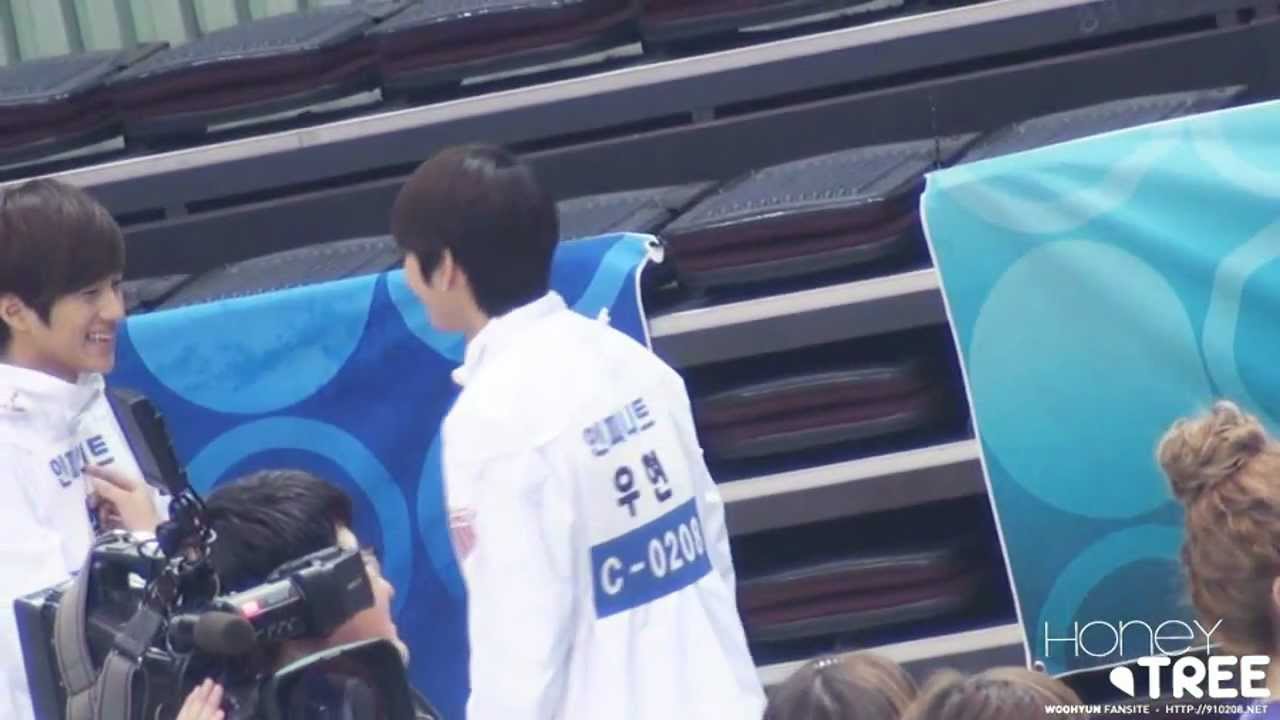 [FANCAM] 120108 제4회아이돌수영육상대회 Woo Hyun (3)