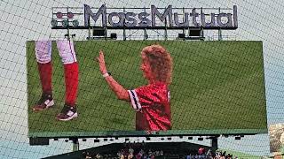 Faith Weiner Ceremonial First Pitch Boston Red Sox vs Chicago White Sox 8/5/26 #jumbotron 