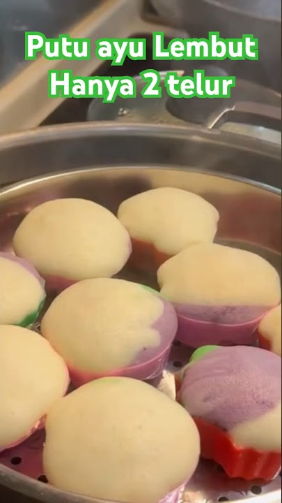 Putu ayu lembut resep Mudah hanya 2 telur#shorts #putuayu #jajananpasar #tkwhongkong