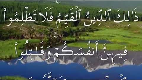 سورة التوبة صفحة ١٩٢ مكتوبة مكررة بصوت سعد الغامدي